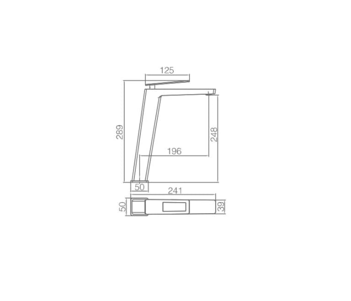 Grifo de lavabo Imex Suecia Croquis 6