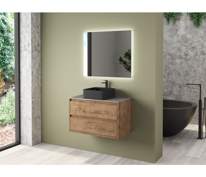 Mueble de baño con encimera de piedra Bruntec Boston Principal 2