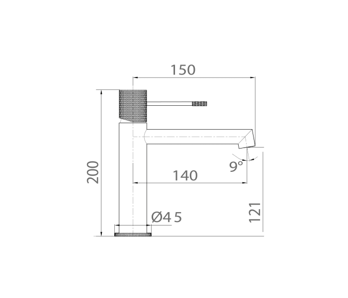 Grifo de lavabo Imex Line Croquis 12