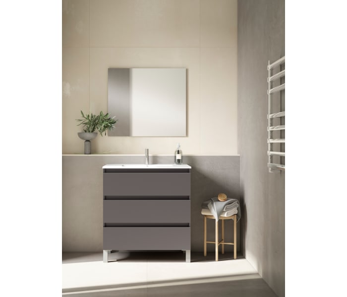 Mueble de baño fondo reducido 39.5 cm Viso Bath Box Principal 4