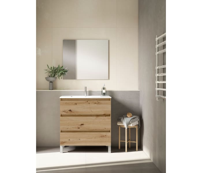 Mueble de baño fondo reducido 39.5 cm Viso Bath Box Principal 5