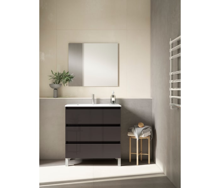 Mueble de baño fondo reducido 39.5 cm Viso Bath Box Principal 7