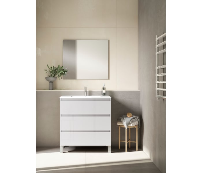 Mueble de baño fondo reducido 39.5 cm Viso Bath Box Principal 9