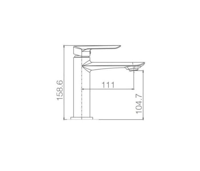 Grifo de lavabo Imex Ural Croquis 6