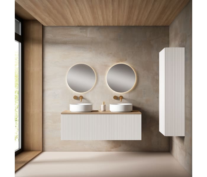 Mueble de baño con enciemra MDF Hidrófuga Viso Bath Bari Principal 3