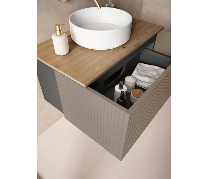 Mueble de baño con enciemra MDF Hidrófuga Viso Bath Bari Detalle 9