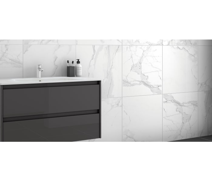 Mueble de baño modelo sansa 80cm con 2 cajones lavabo ceramico