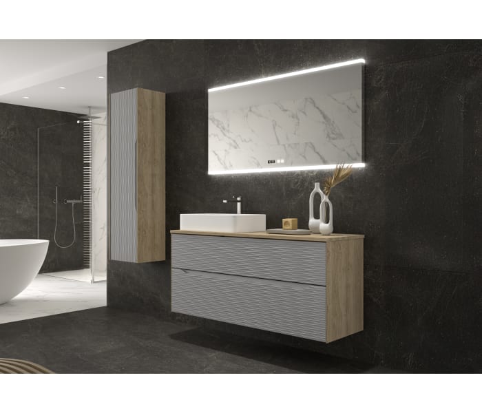 Mueble de baño con encimera de madera Sahara Coycama Principal 7