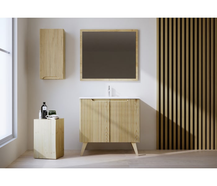 Conjunto de mueble de baño de madera maciza Bruntec Alpes 14 Principal 0