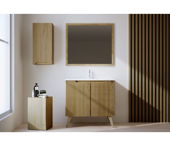Conjunto de mueble de baño de madera maciza Bruntec Alpes 14 Principal 1