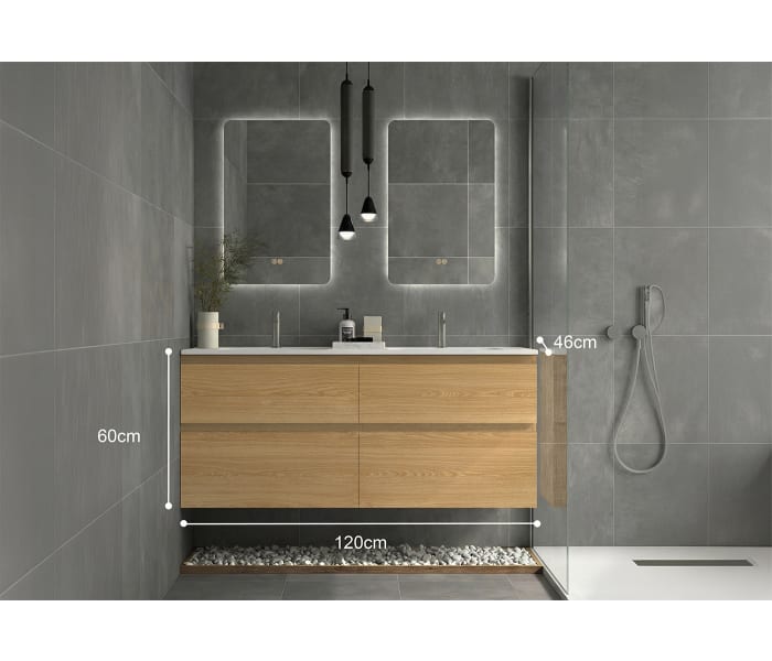 Conjunto mueble de baño Avila Dos Carmen Croquis 16