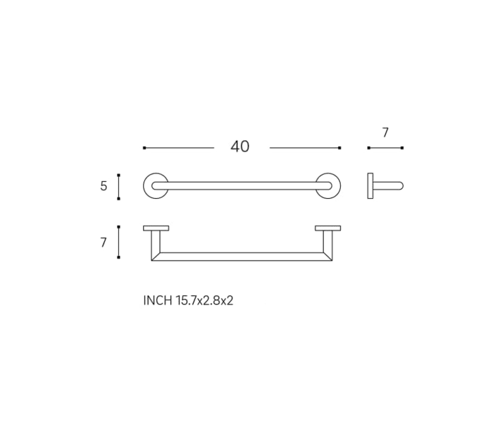 Toallero de baño Cosmic Start Croquis 8