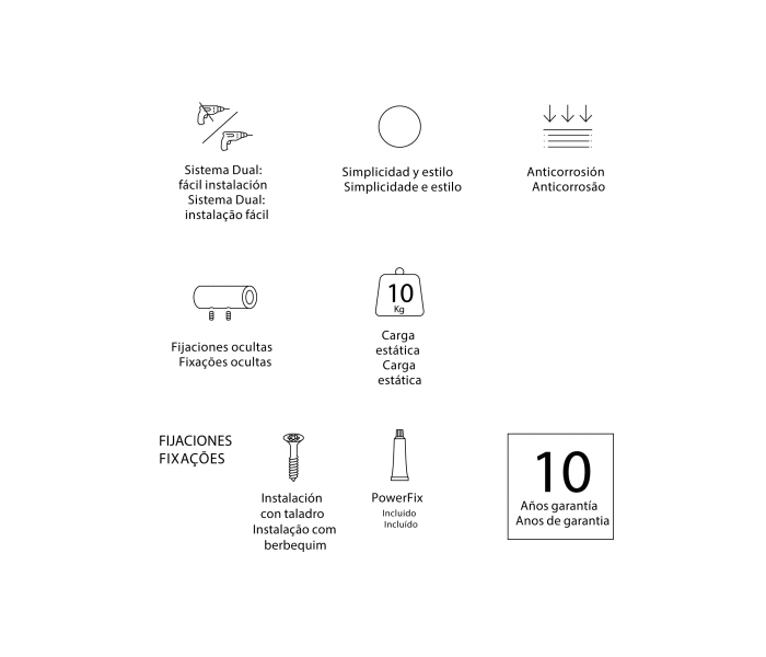 Toallero de baño Cosmic Start opción 9