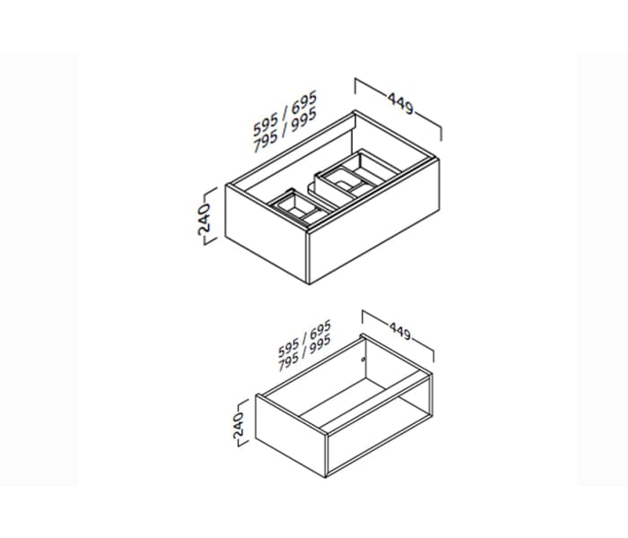 Mueble de baño Landes Coycama Croquis 3