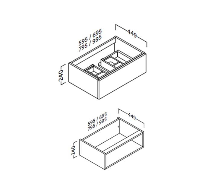 Mueble de baño Landes Coycama Croquis 3