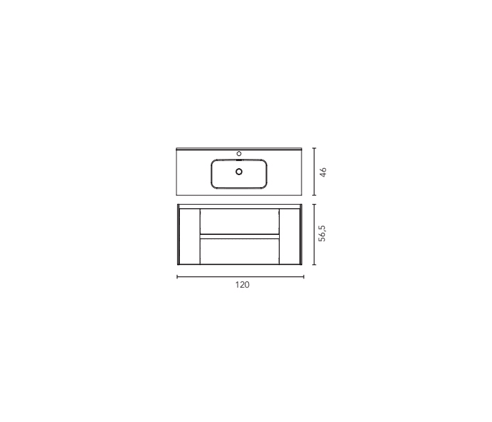 Conjunto mueble de baño Royo Alfa Croquis 7