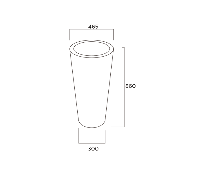 Lavabo Pedestal Art and Bath Onix Croquis 2