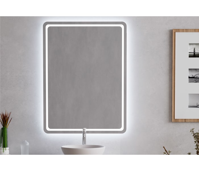 Espejo de baño con luz LED Bruntec Lyra Ambiente 3