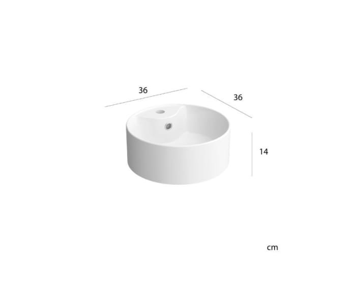 Mueble de baño para lavabo sobre encimera Salgar Bequia nórdico Detalle 6