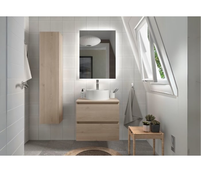 Mueble de baño para lavabo sobre encimera Salgar Bequia nórdico Principal 5