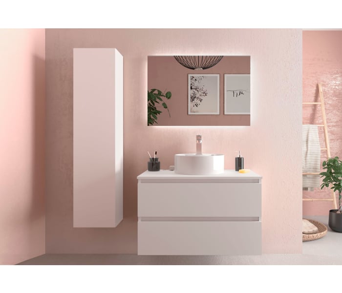 SALGAR 98200 BEQUIA Mueble+Lavabo 140 Blanco Mate — Bañoidea