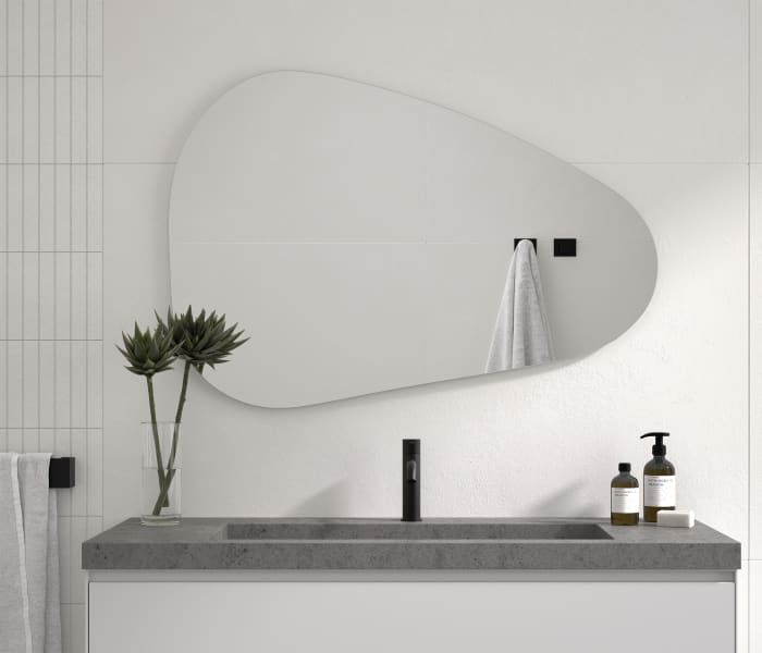 Espejo de baño con marco negro - Samoa de Eurobath