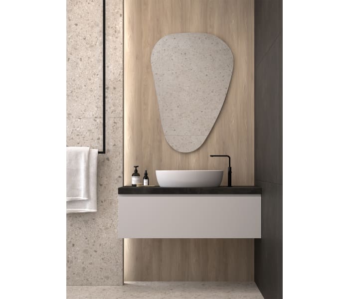 Espejo de baño con marco negro - Samoa de Eurobath
