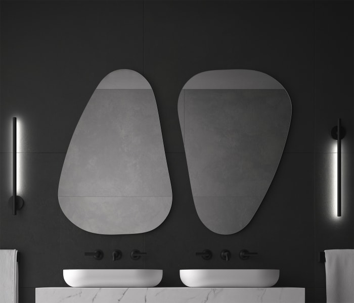 Espejo irregular de Eurobath, Dolmen Ambiente 6