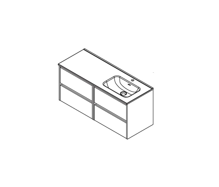 Conjunto mueble de baño Salgar Noja Croquis 13