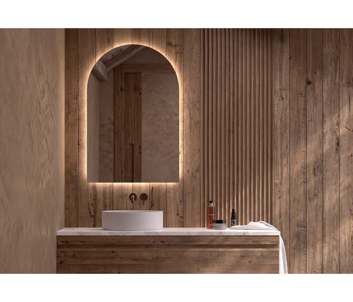 Espejo arco con luz LED Bruntec Lama Principal 10