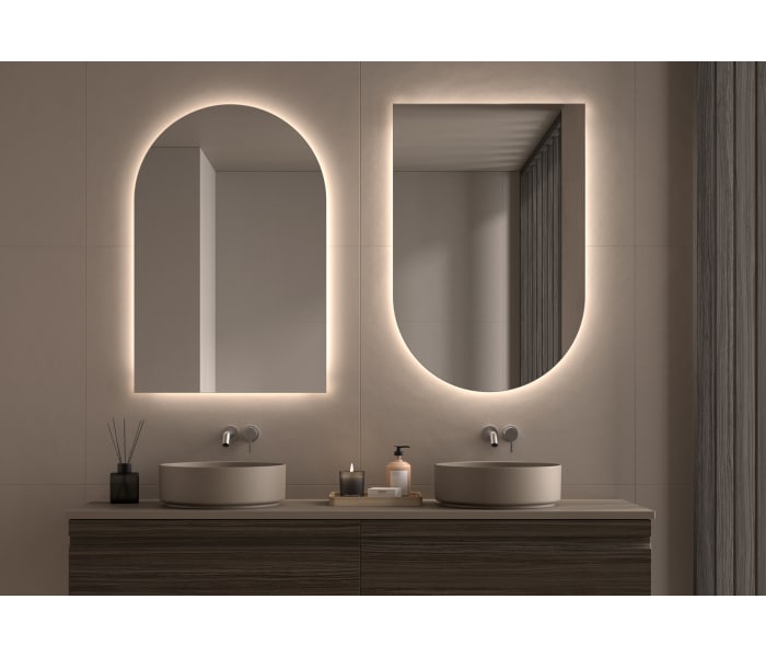 Espejo arco con luz LED Bruntec Lama Principal 8