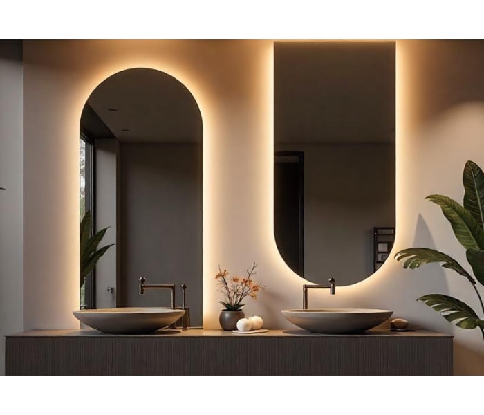 Espejo arco con luz LED Bruntec Lama Principal 0