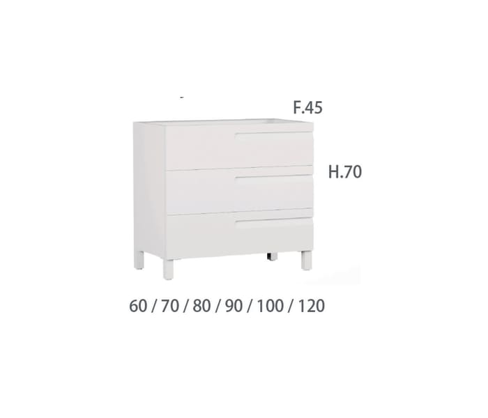 Mueble de baño Campoaras Zeus Croquis 3