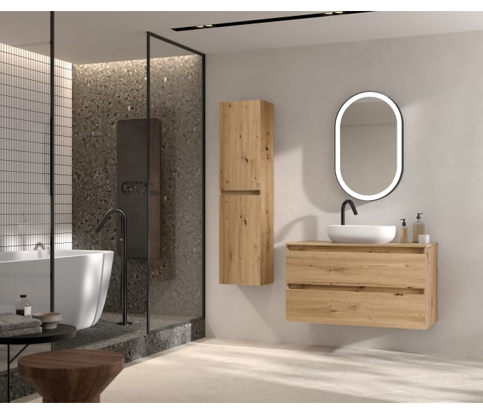 Mueble de baño con encimera Hidrófuga de madera Viso Bath Box Principal 1