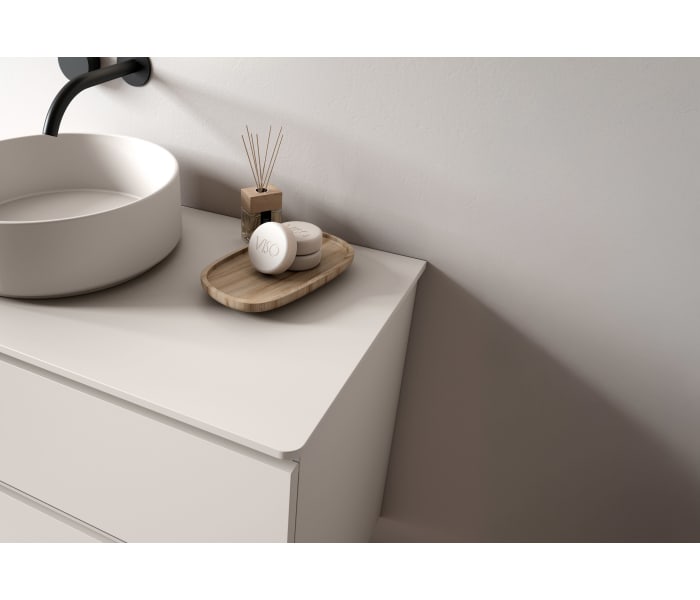 Mueble de baño con encimera MDF Hidrófuga de madera Viso Box Detalle 5