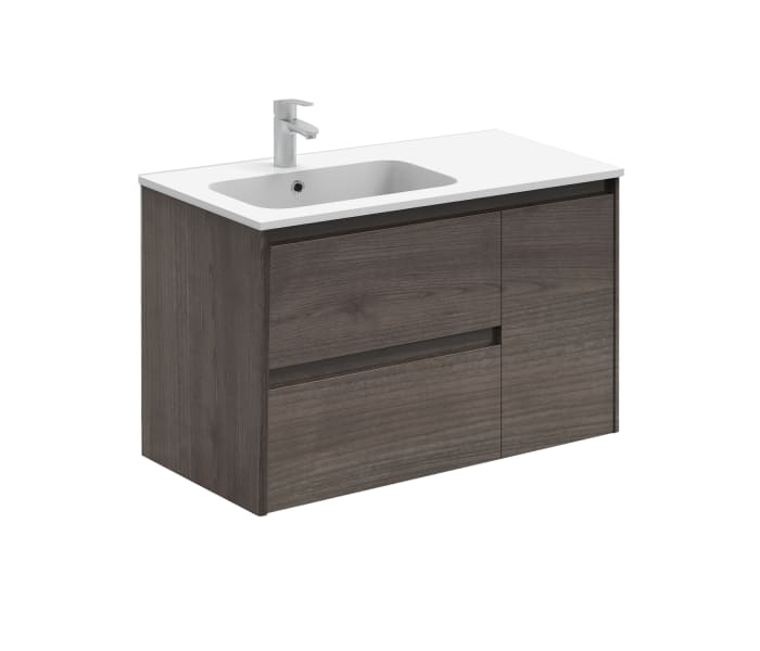 Conjunto completo mueble de baño ALFA COMPACT suspendido de ROYO al mejor  precio garantizado.