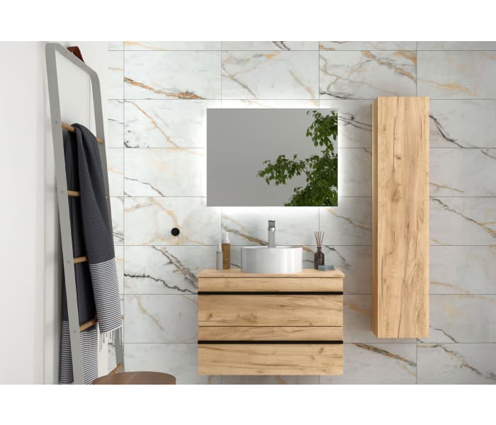 Conjunto mueble de baño con lavabo sobre encimera Salgar Born Principal 0