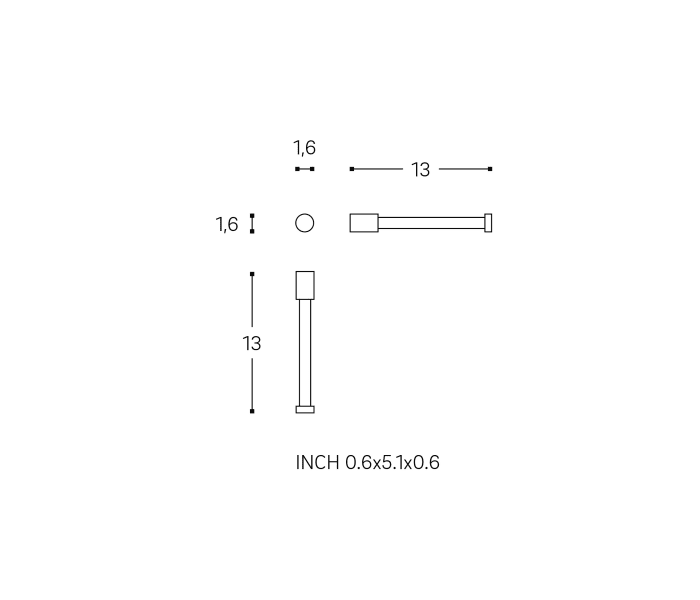 Portarrollos para baño Cosmic Logic Croquis 4
