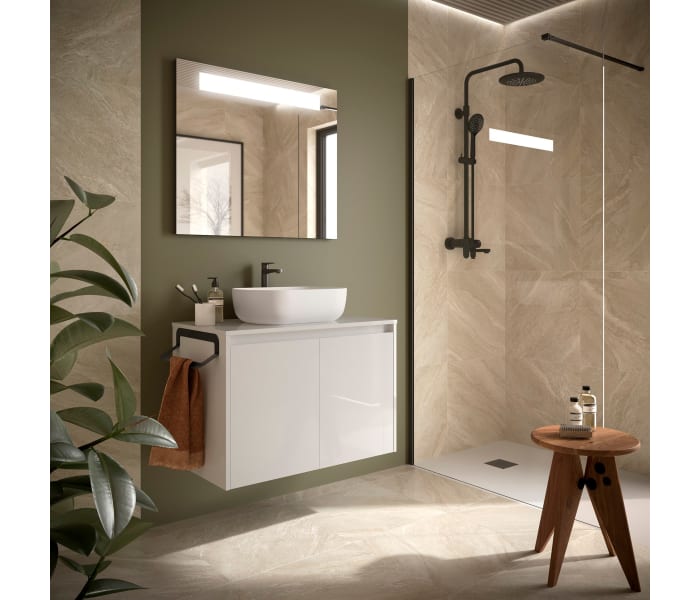 Mueble de baño con encimera de madera Salgar Noja Principal 1