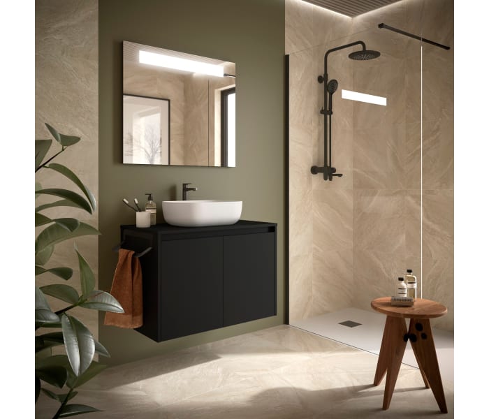 Mueble de baño con encimera de madera Salgar Noja Principal 3