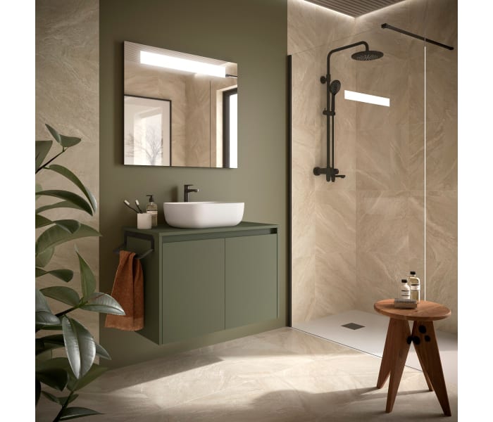 Mueble de baño con encimera de madera Salgar Noja Principal 5