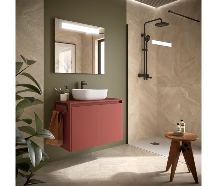 Mueble de baño con encimera de madera Salgar Noja Principal 6