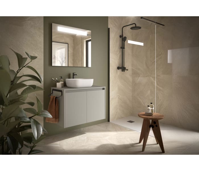 Mueble de baño con encimera de madera Salgar Noja Principal 9