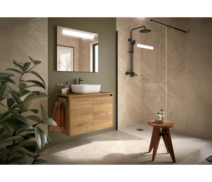 Mueble de baño con encimera de madera Salgar Noja Principal 8