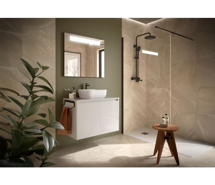 Mueble de baño con encimera de madera Salgar Noja Principal 2