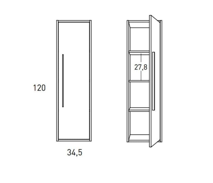 Columna de baño Visobath Aqua Croquis 2