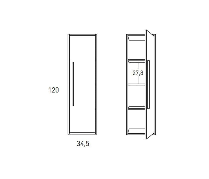 Columna de baño Viso Aqua Croquis 3