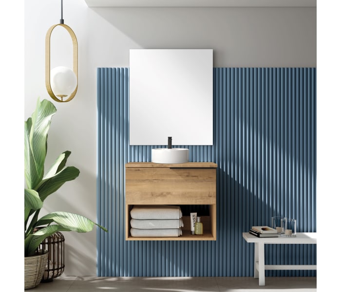 Mueble de baño con encimera de Solid Surface Coban Bruntec