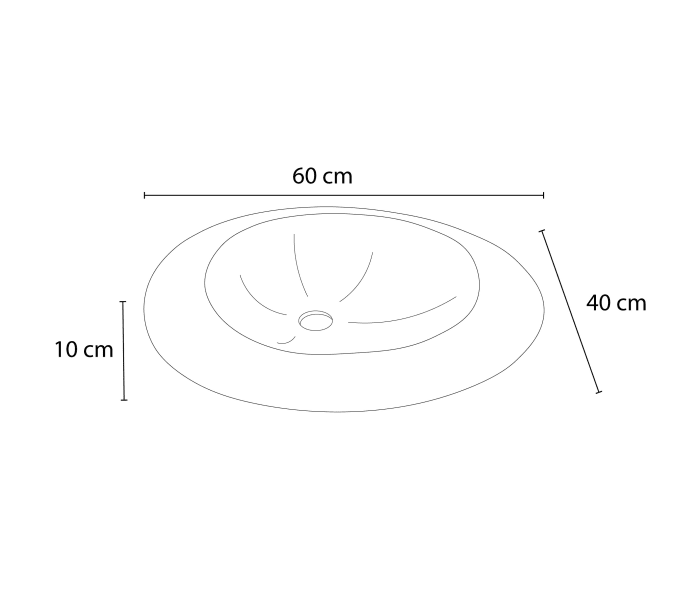 Lavabo de mármol natural Bruntec Cicle Croquis 3