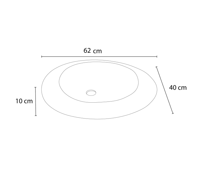 Lavabo de mármol natural Bruntec Cicle Croquis 3